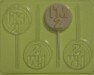 4130 I'm Two 2 Chocolate or Hard Candy Lollipop Mold